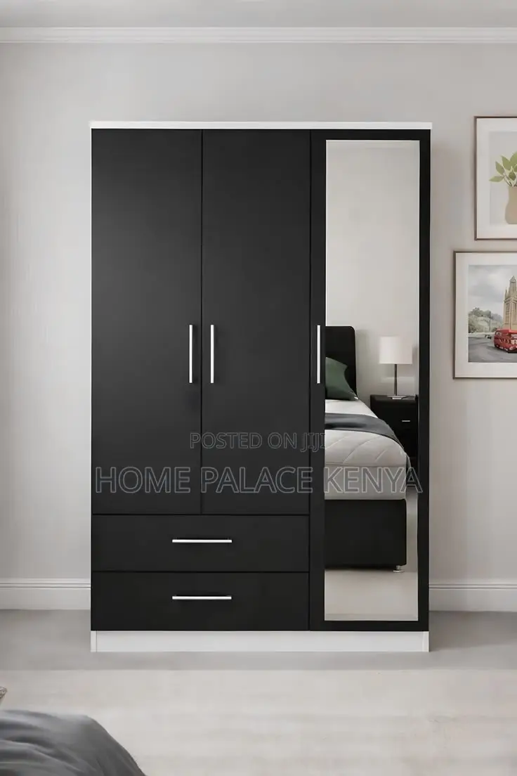 Wooden Wardrobe; Elegant Modern Wardrobe for Bedroom With Storage
