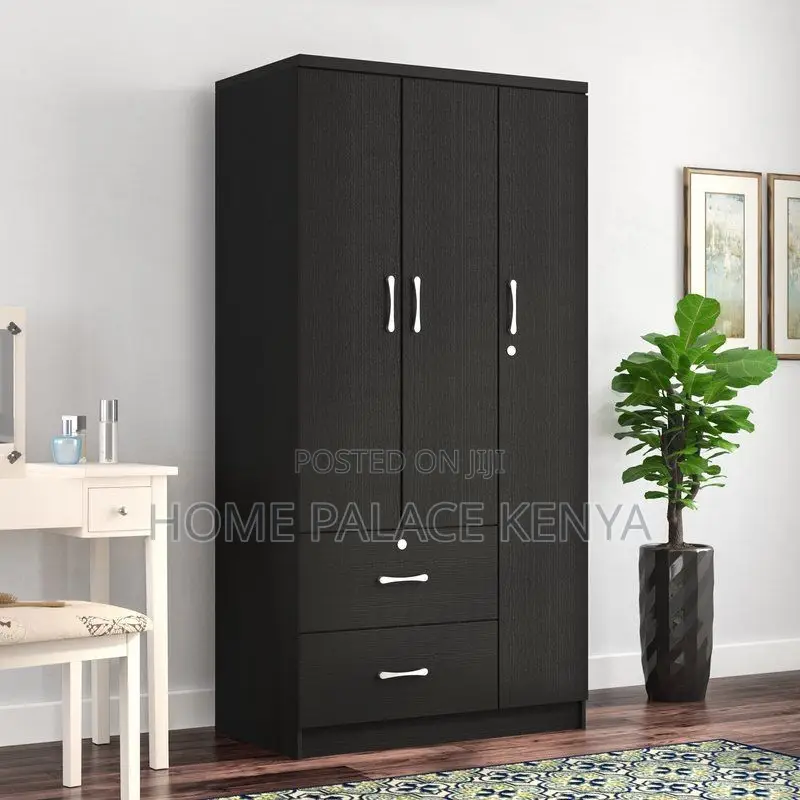 Wooden Wardrobe; Elegant Modern Wardrobe for Bedroom With Storage