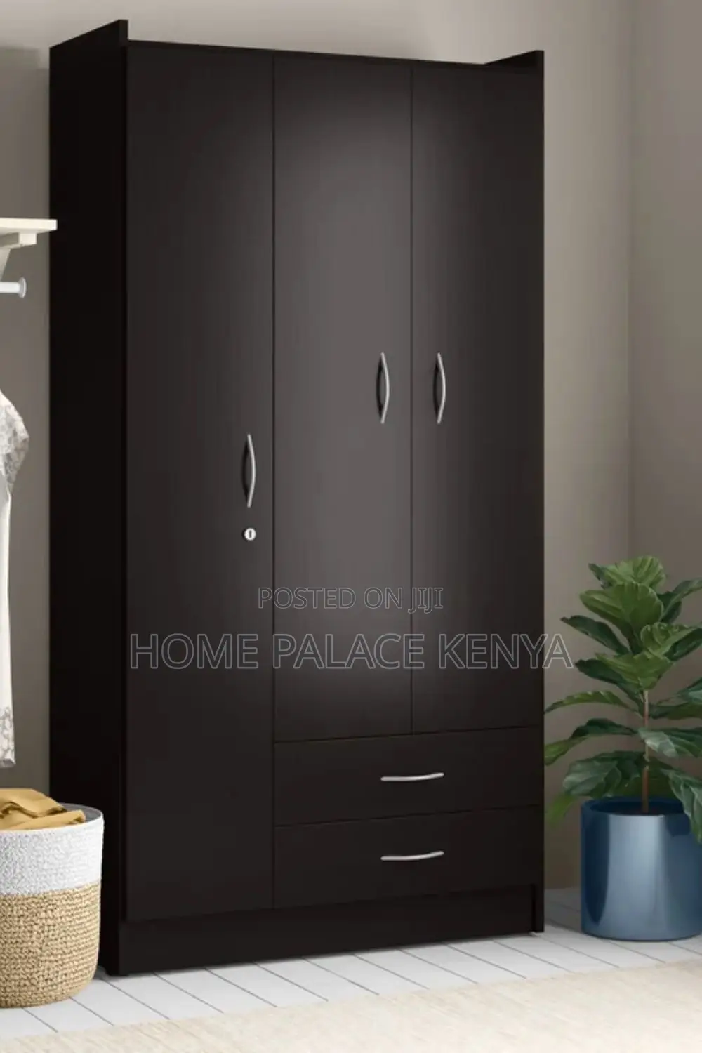 Wooden Wardrobe; Elegant Modern Wardrobe for Bedroom With Storage