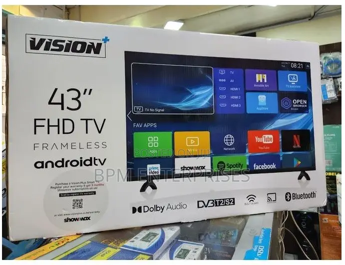 Vision Plus 43”whale TV + TV Guard
