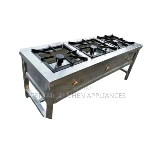Three Burner High-Pressure Stainless Steel Commercial Cooker