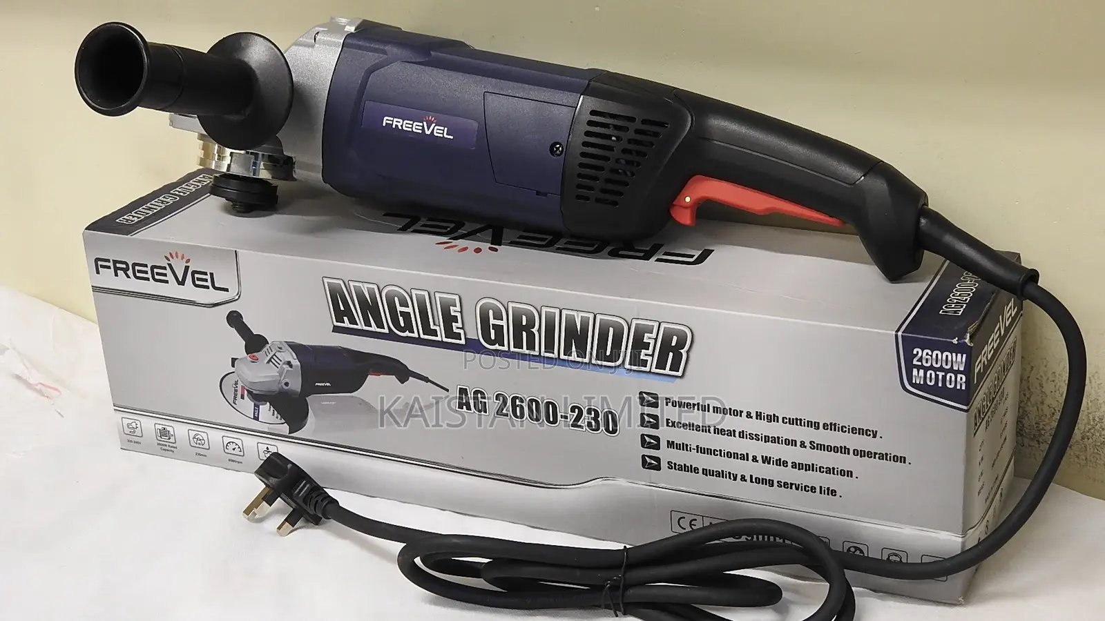 Freevel 9 Inch Angle Grinder 2600W 6500 RPM