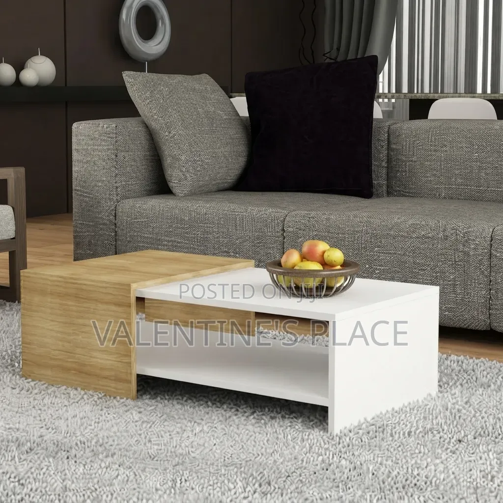 Premium Two-Tone Modern Center Coffee Table