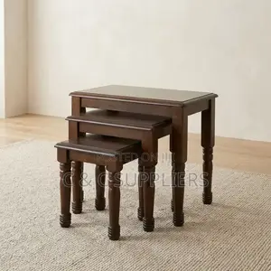 3-Piece Mahogany Nest of Stools