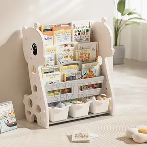 Children Toys Storage Cabinet With Bookcase