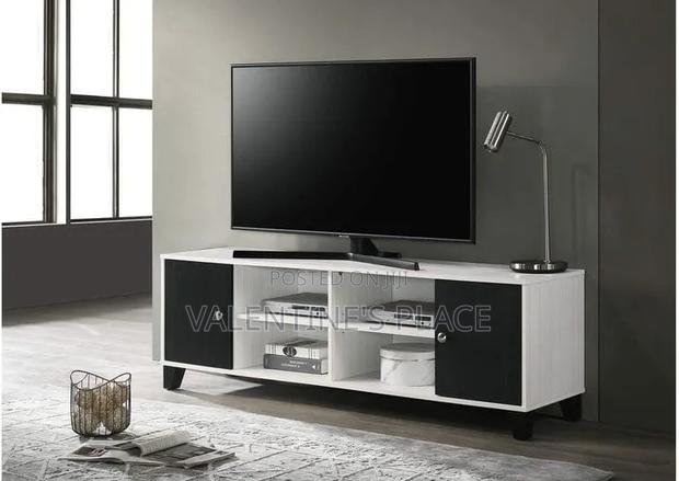 Premium Two-Tone 5ftTV Console Media Center - main view