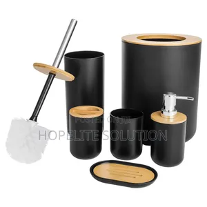 6pc Bathroom Cans Organizer Set