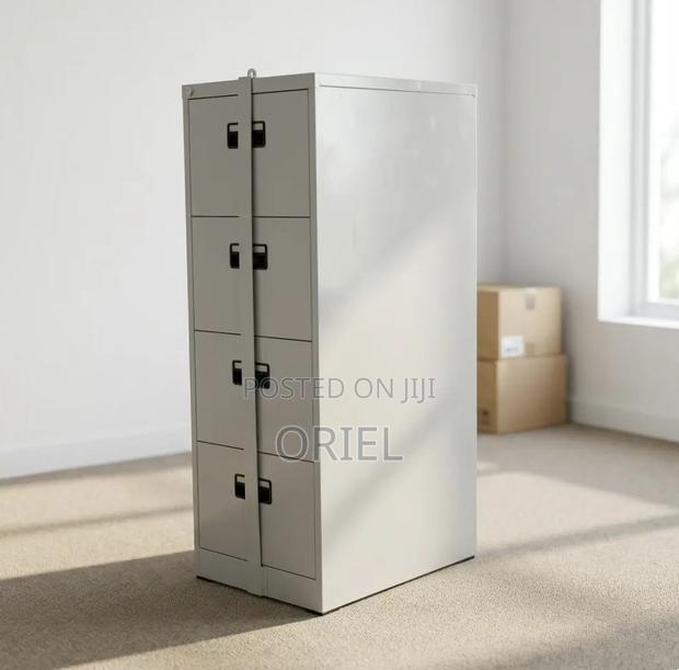Office Cabinet : 4-Drawer Lockable Cabinet With Bar - thumbnail 3
