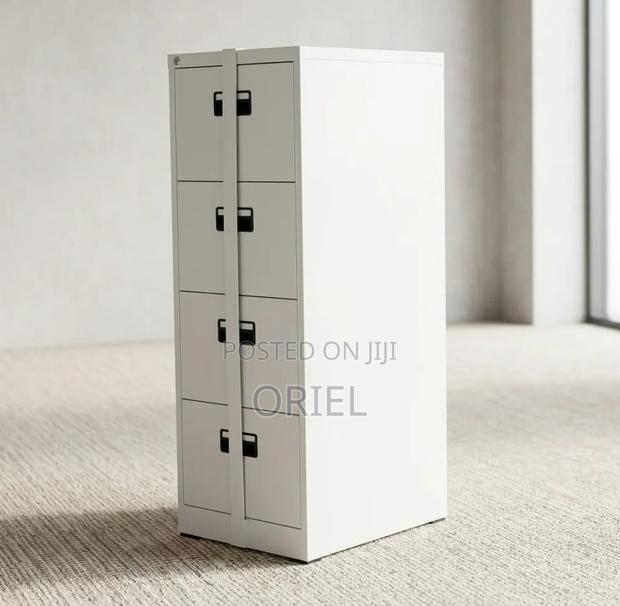 Office Cabinet : 4-Drawer Lockable Cabinet With Bar - thumbnail 4