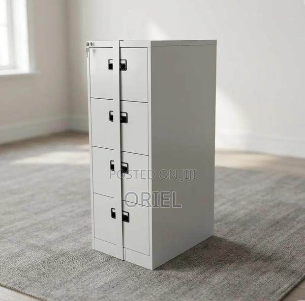 Office Cabinet : 4-Drawer Lockable Cabinet With Bar - thumbnail 8