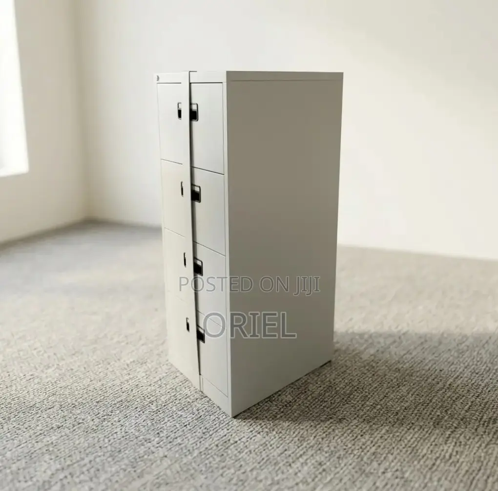 Office Cabinet : 4-Drawer Lockable Cabinet With Bar