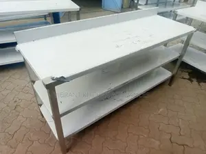 Three-Tier Stainless Steel Table
