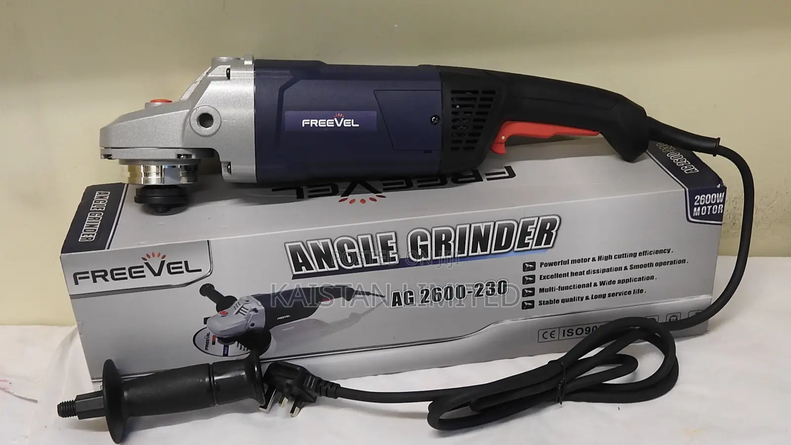 Freevel 230mm Angle Grinder 2600W 6500RPM