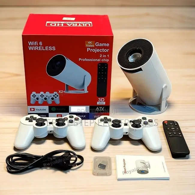 Mini Portable HY300 Pro+ 2 in 1 3D Game Gaming Android Projector