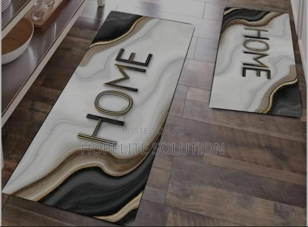 High Quality HEAVY Grip Rubber Underside 2pcs Set 3D Kitchen Mat - thumbnail 3