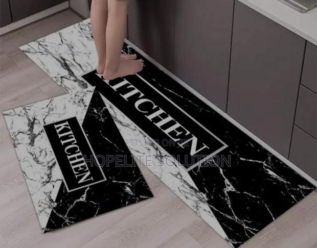 High Quality HEAVY Grip Rubber Underside 2pcs Set 3D Kitchen Mat - thumbnail 4