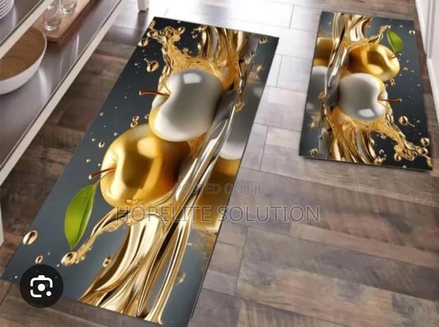 High Quality HEAVY Grip Rubber Underside 2pcs Set 3D Kitchen Mat - thumbnail 8