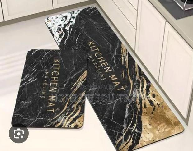 High Quality HEAVY Grip Rubber Underside 2pcs Set 3D Kitchen Mat - thumbnail 9