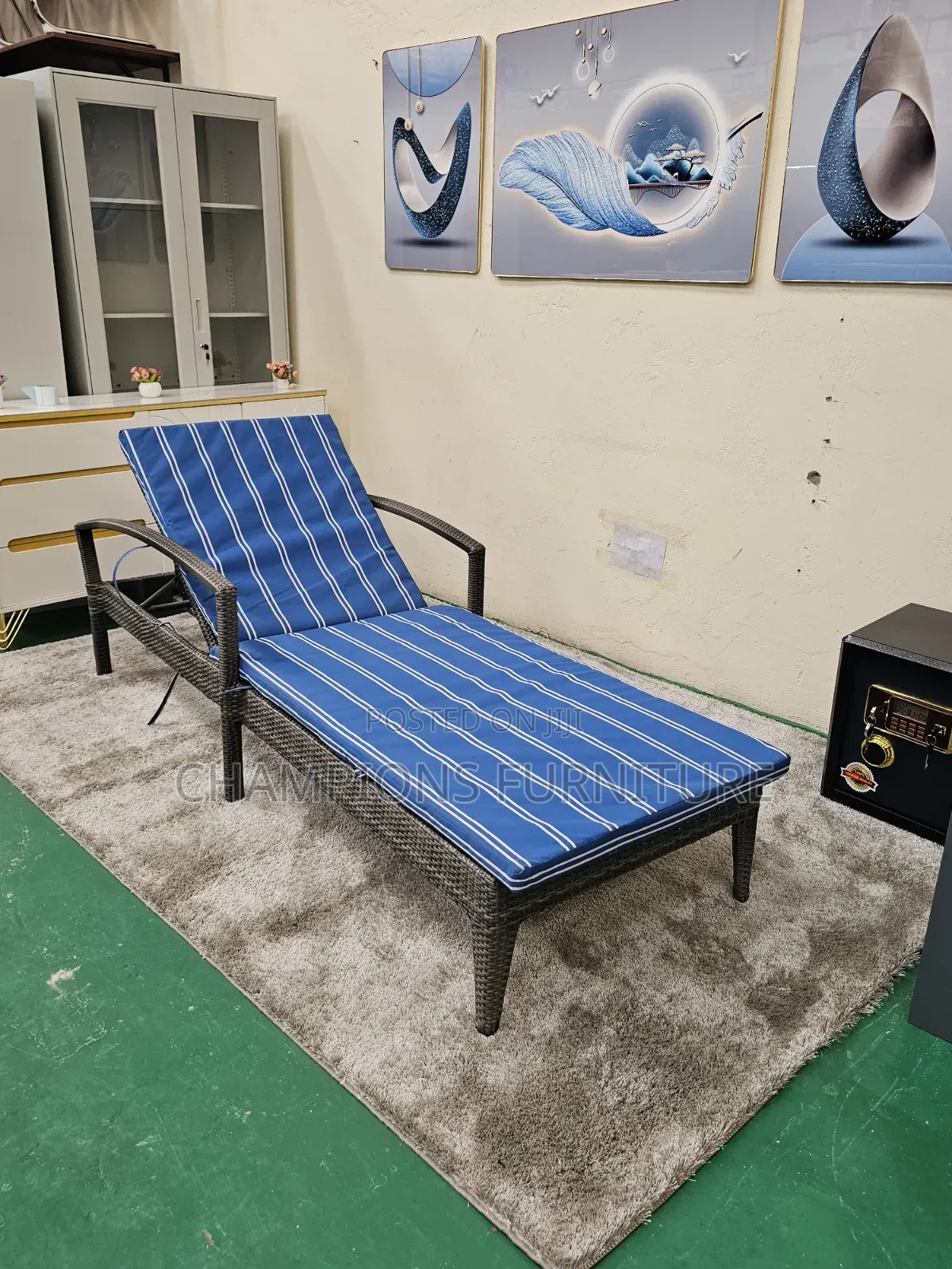 Adjustable Rattan Sunbed