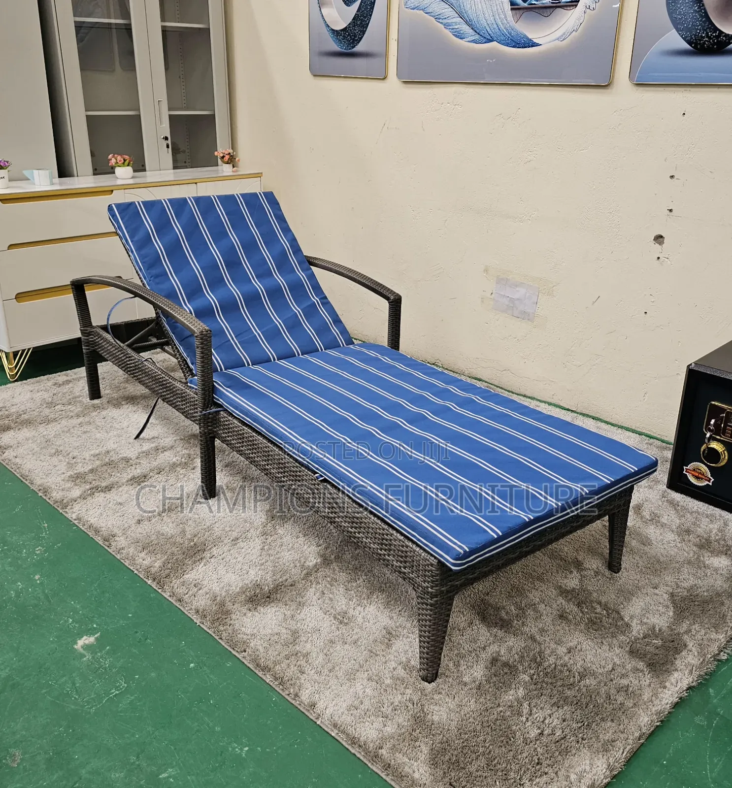 Adjustable Rattan Sunbed