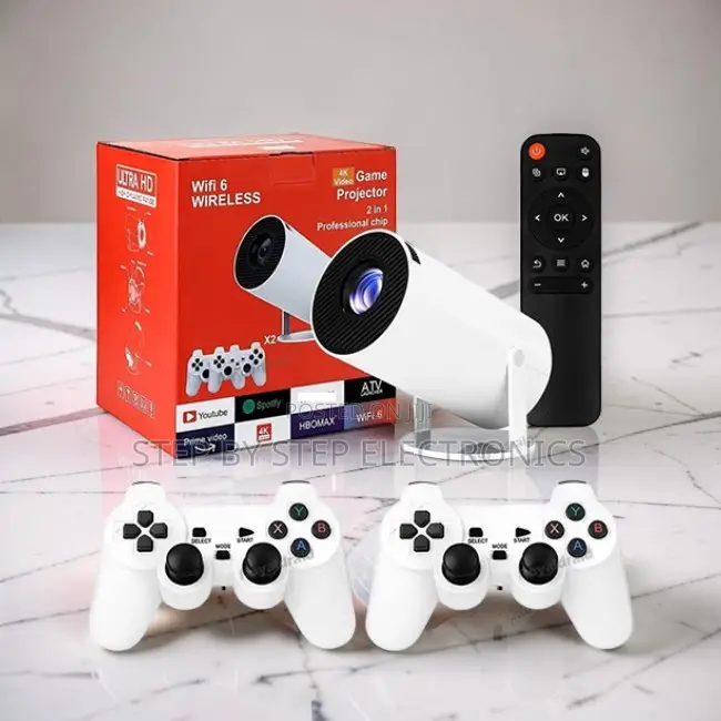 Bluetooth HY300 Pro+ 2 in 1 3D Game Gaming Android Projector