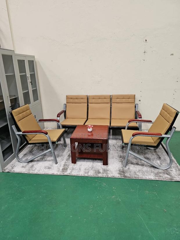 3-Piece Office Reception Sofa and Armchair Set