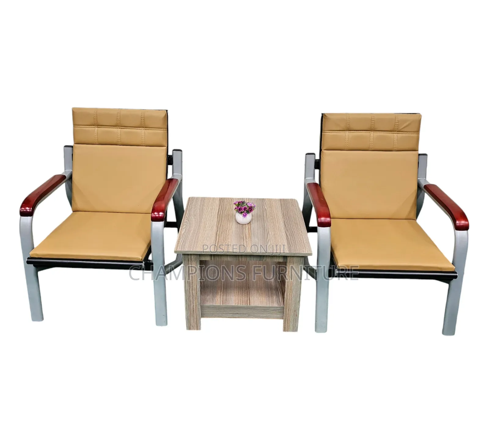 3-Piece Office Reception Sofa and Armchair Set