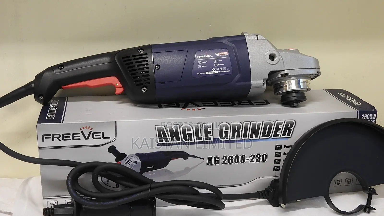 Freevel AG 2600-230 9 Inch Cutting Grinding Machine. Angle Grinder