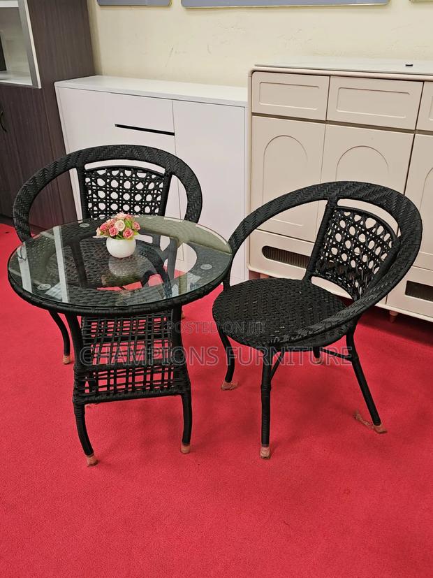 2-Seater Balcony/Patio Rattan Set - thumbnail 2