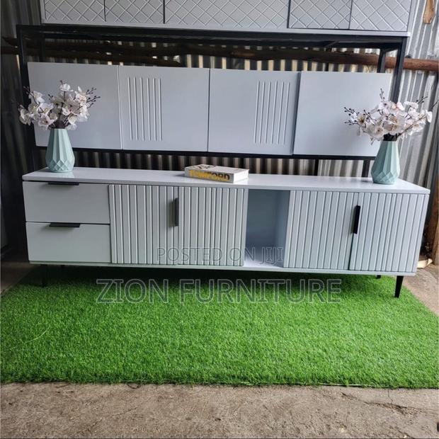 Stylish White TV Stand
