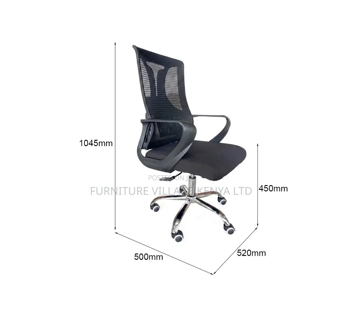 Office Chair; Ergonomic Swivel Secretarial Office Work Chair