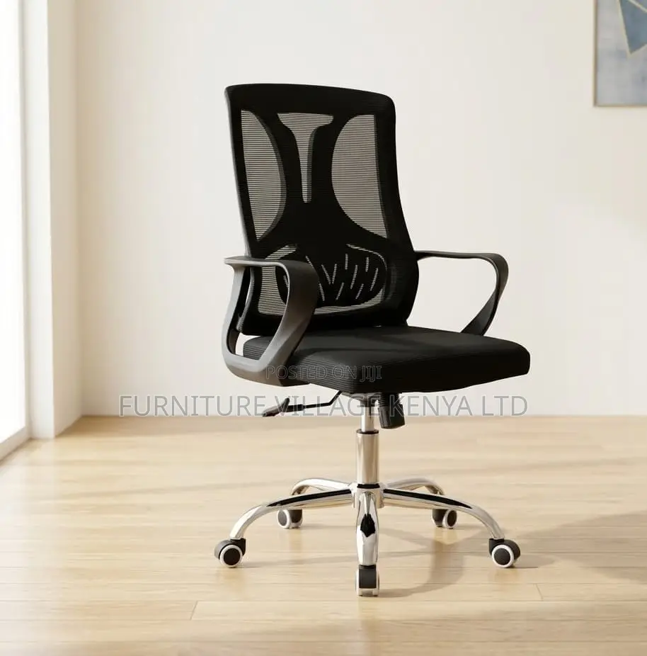 Office Chair; Ergonomic Swivel Secretarial Office Work Chair