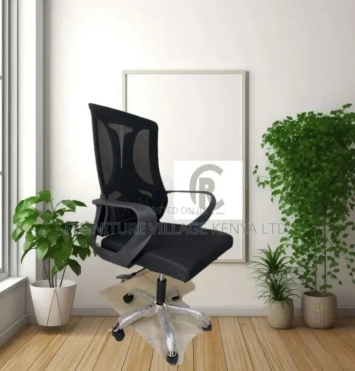 Office Chair; Ergonomic Swivel Secretarial Office Work Chair