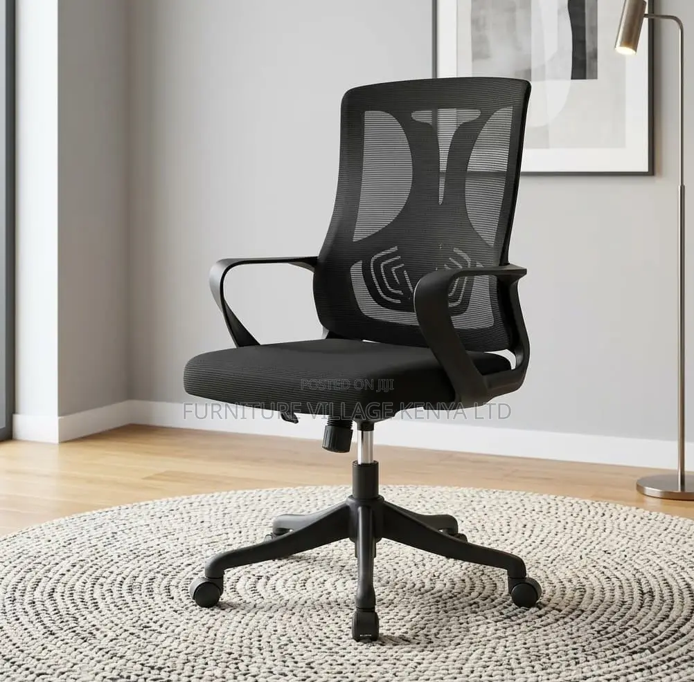 Office Chair; Ergonomic Swivel Secretarial Office Work Chair