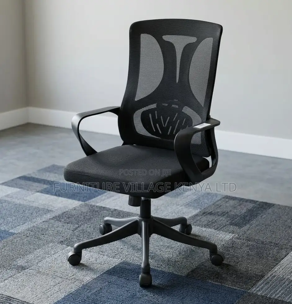 Office Chair; Ergonomic Swivel Secretarial Office Work Chair