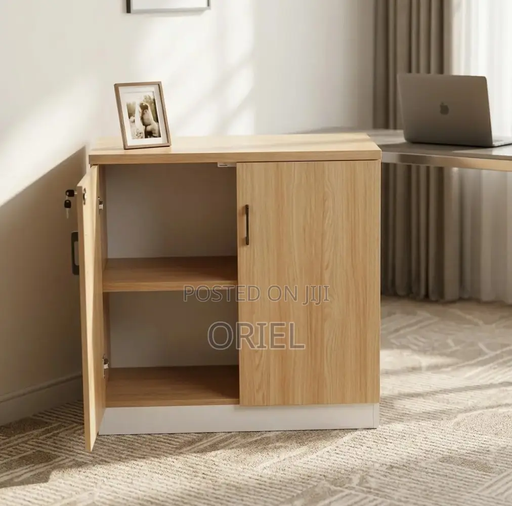 Office Credenza : 2-Door Wooden Cabinet Credenza