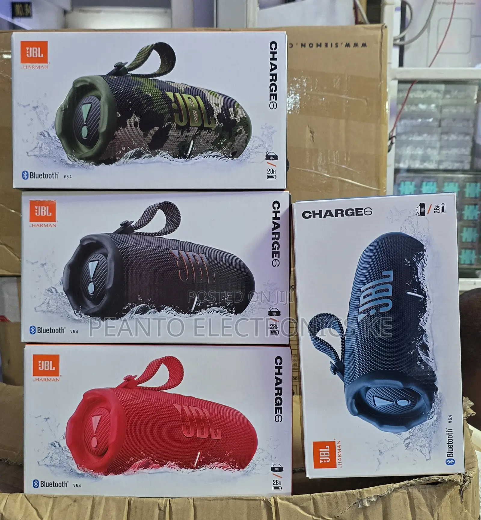 JBL Charge 6 Portable Bluetooth Speaker, Waterproof