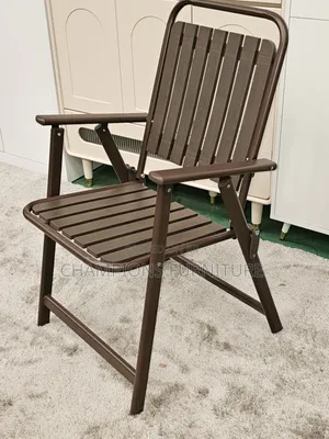 Foldable Slatted Outdoor Chair