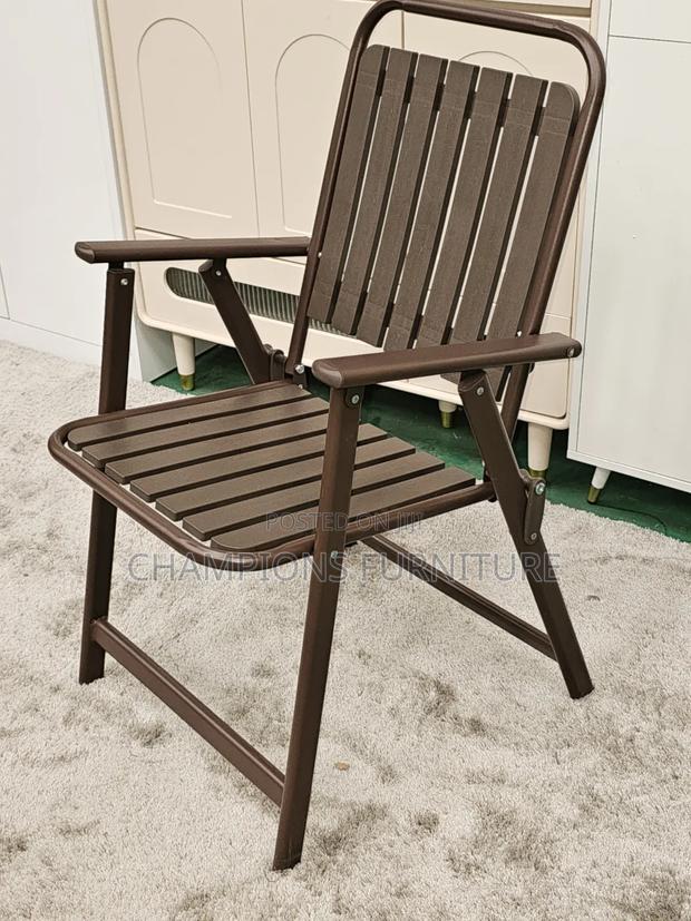 Foldable Slatted Outdoor Chair - main view