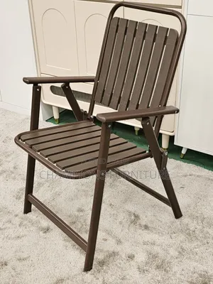 Foldable Slatted Outdoor Chair