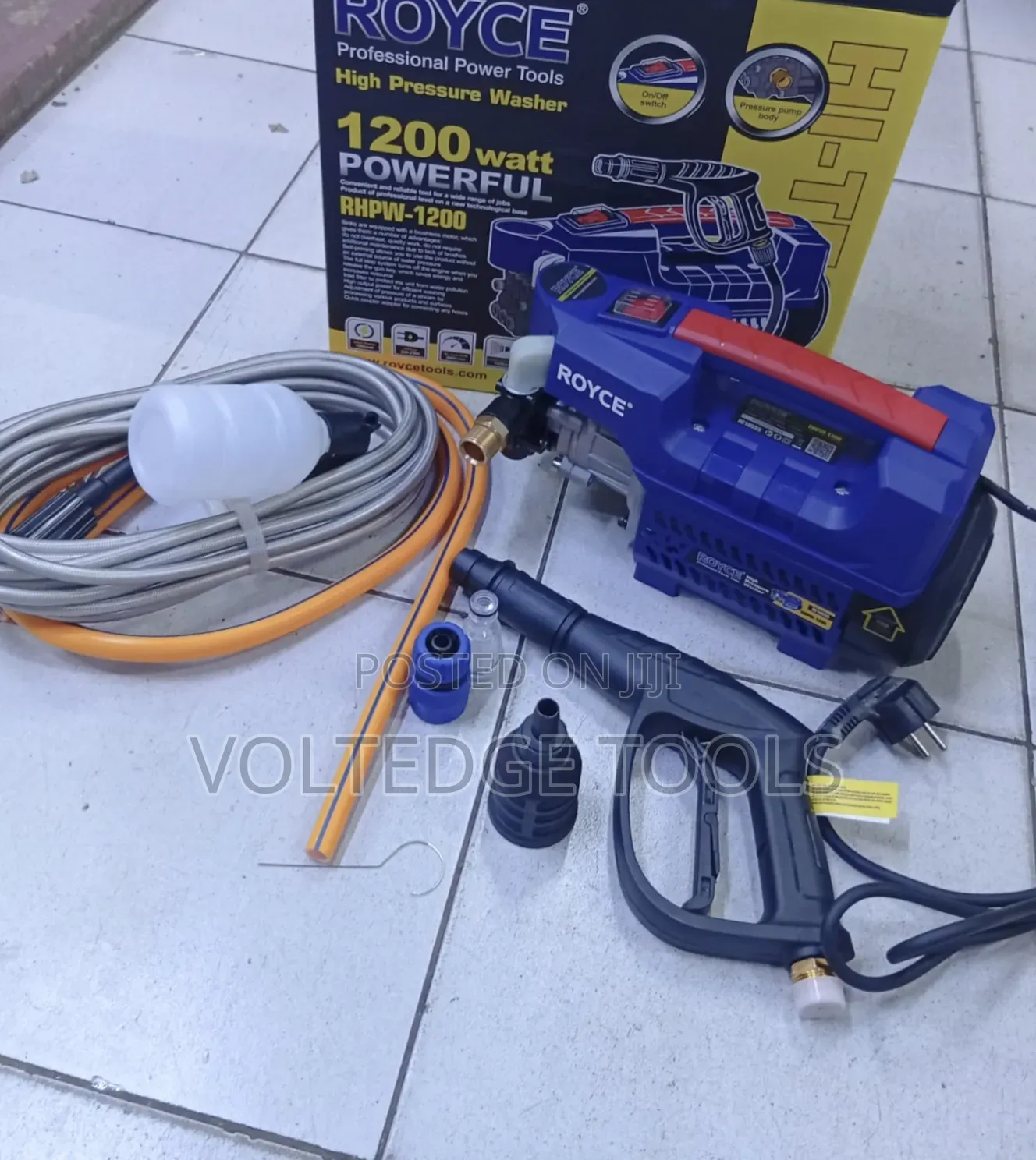 Royce 1200W High-Pressure Washer (Model: RHPW-1200) – Brand New
