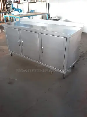 Stainless Steel Cabinet With Three Swing Doors