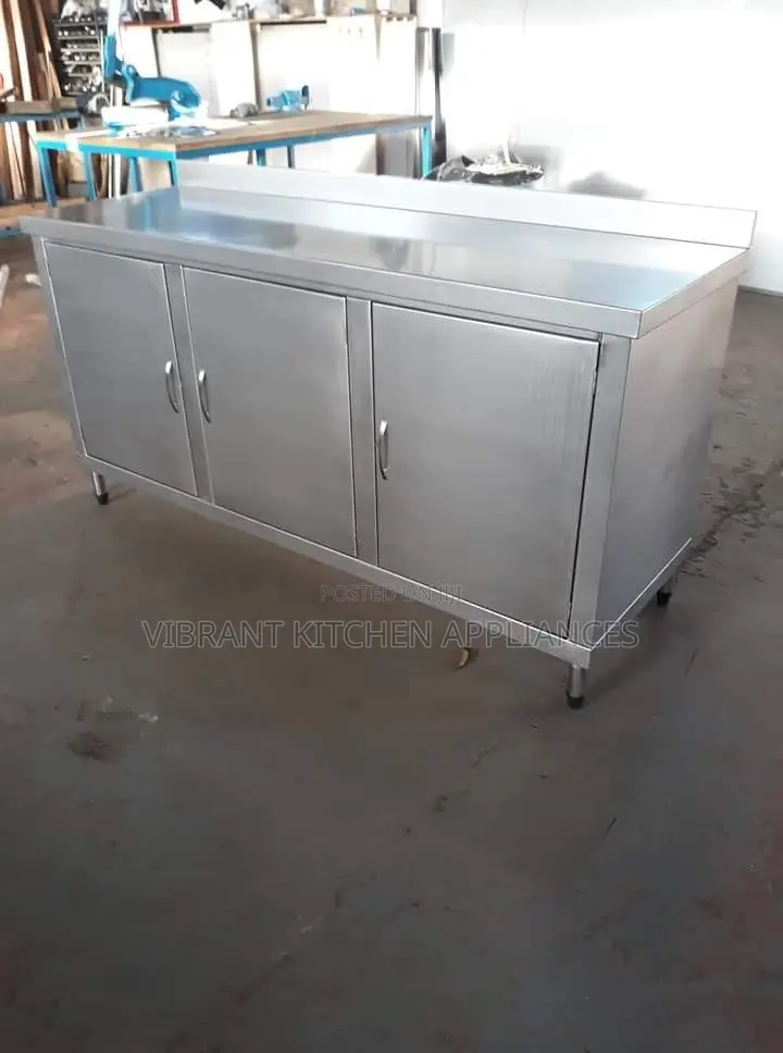 Stainless Steel Cabinet With Three Swing Doors