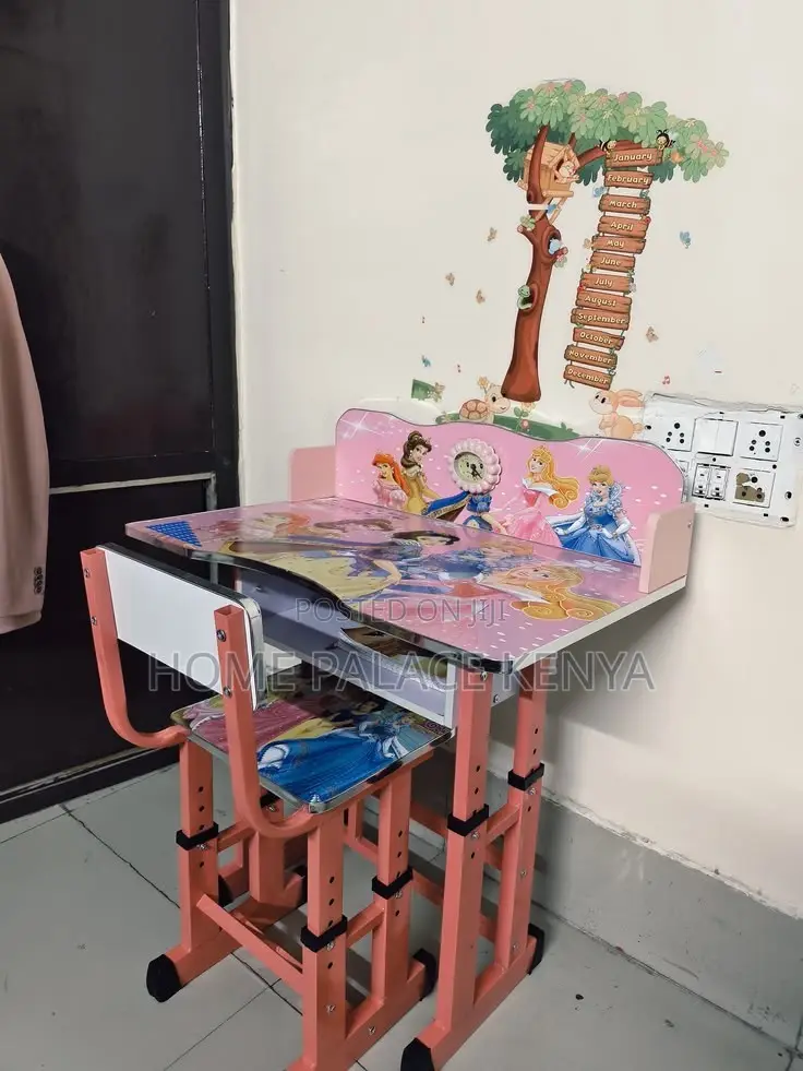Kids Study; Adjustable Kids Study Table and Chair Set