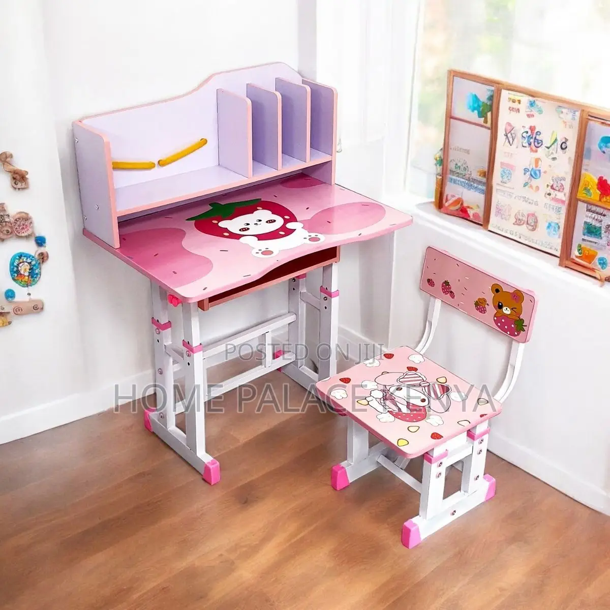 Kids Study; Adjustable Kids Study Table and Chair Set
