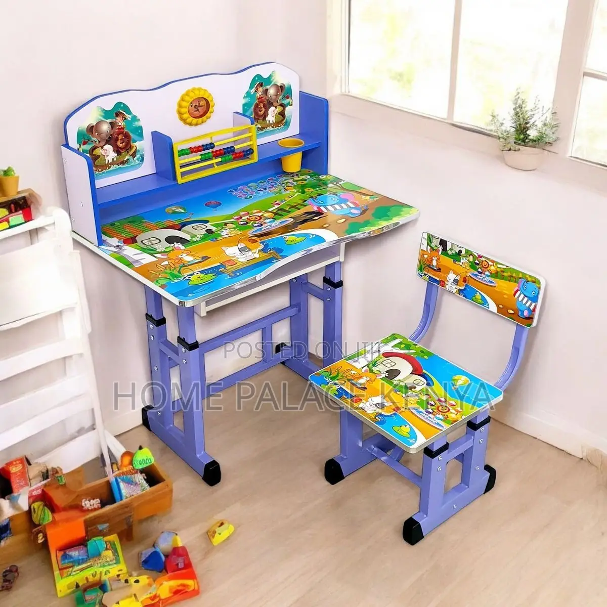Kids Study; Adjustable Kids Study Table and Chair Set