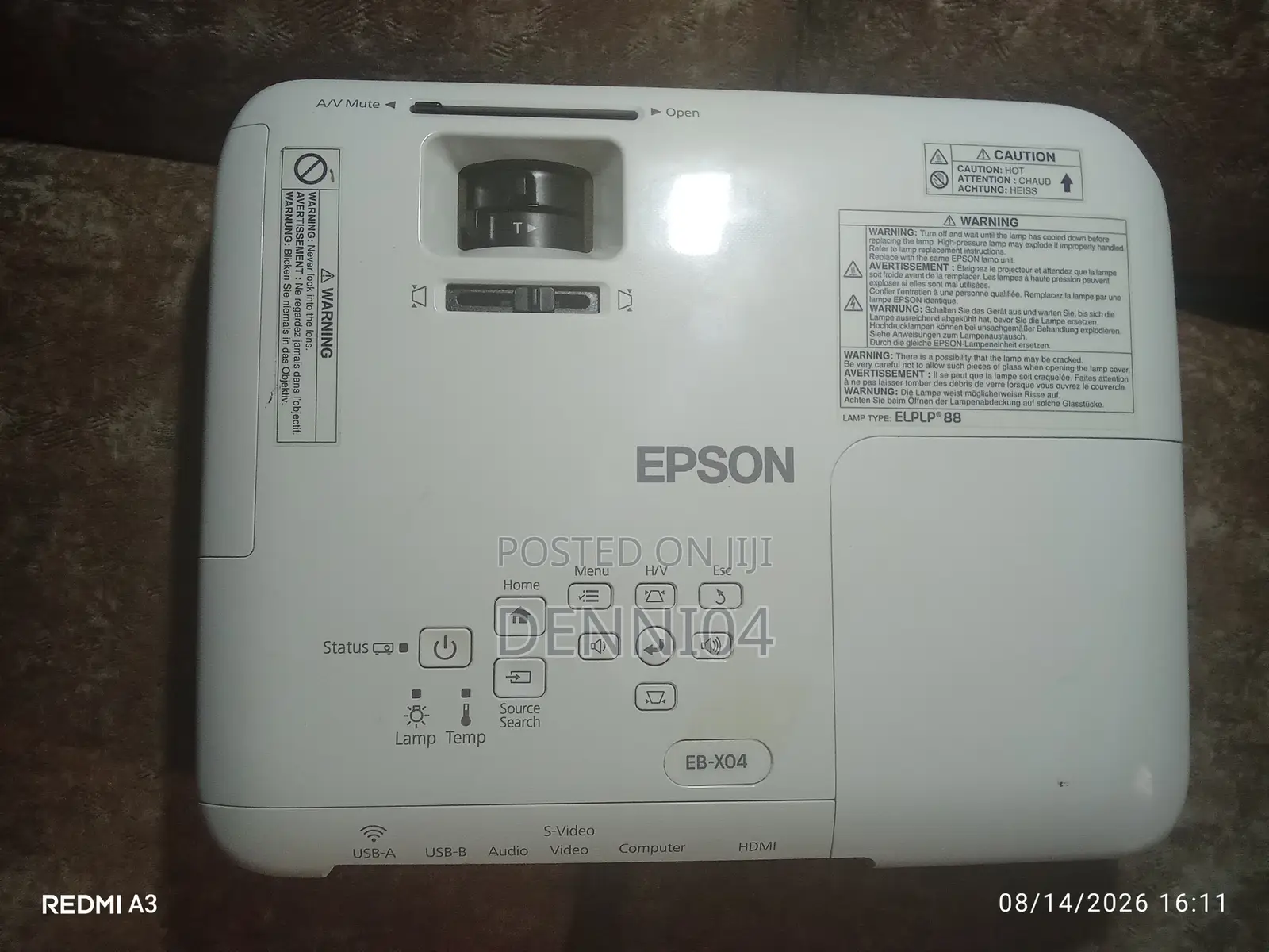 Epson EB-X04 XGA 3LCD Projector – 2800 Lumens – Fully Working