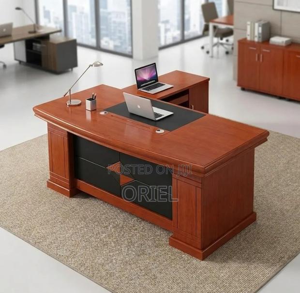 Office Table : Mahogany 160CM Executive Table - thumbnail 5