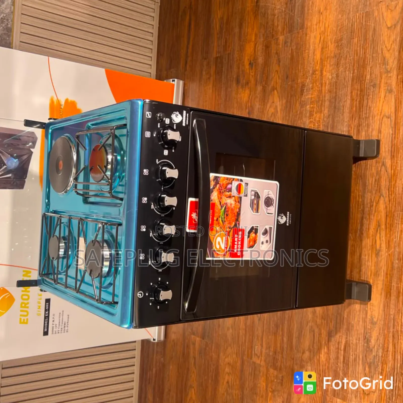 Euroken 3+1 Gas Cooker 50×55 – Stylish Efficient Kitchen Stove