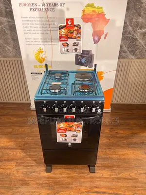 Euroken 50×55 3+1 Cooker – Modern Multi-Burner Gas Stove